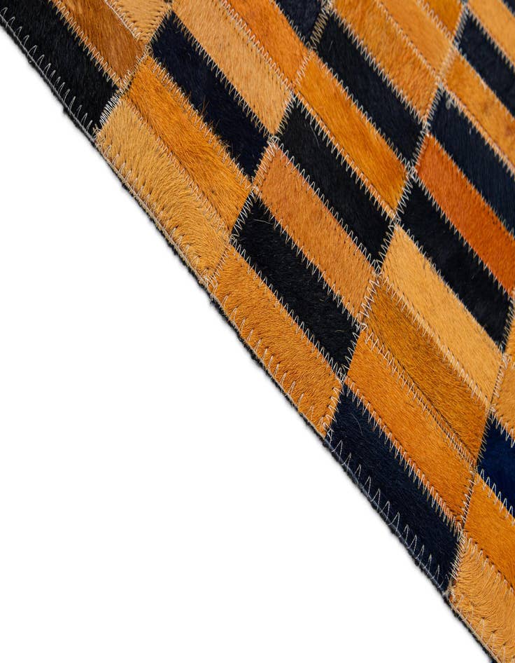 Detail image of  5' x 8' Cowhide - Patchwork Rug