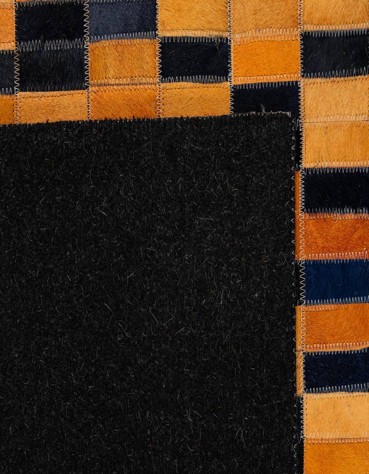 Detail image of  5' x 8' Cowhide - Patchwork Rug