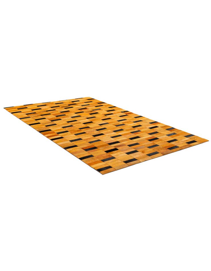 Detail image of  4' 11 x 8' 1 Cowhide - Patchwork Rug