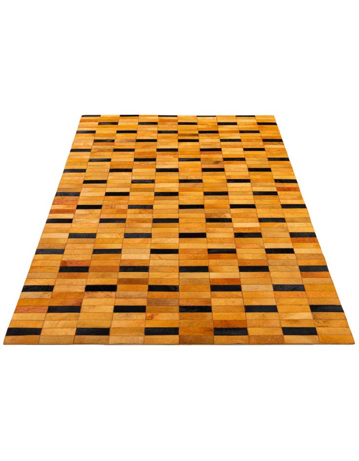 Detail image of  4' 11 x 8' 1 Cowhide - Patchwork Rug