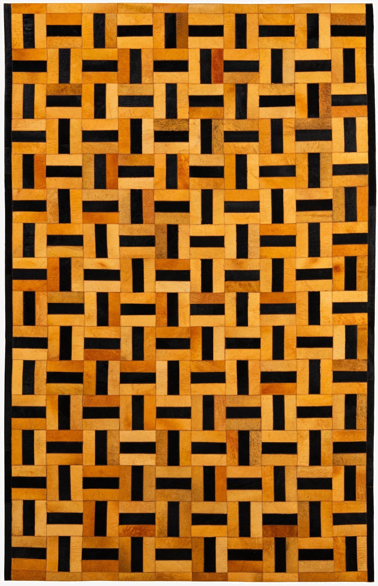  5' x 8' Cowhide - Patchwork Rug