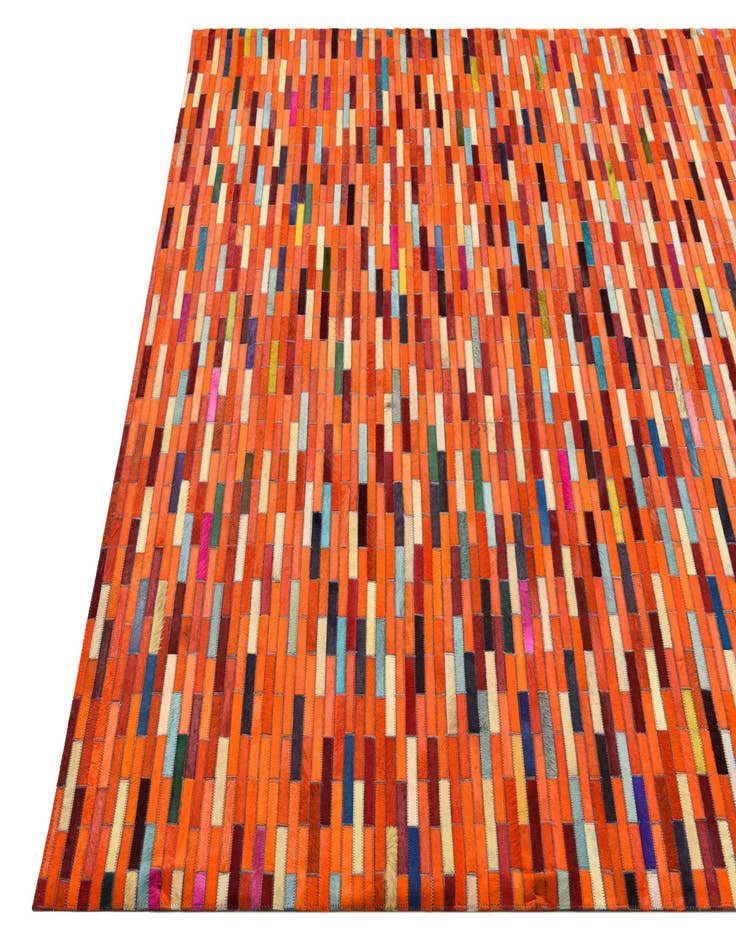 Detail image of 5' 5 x 7' 6 Cowhide Leather Rug