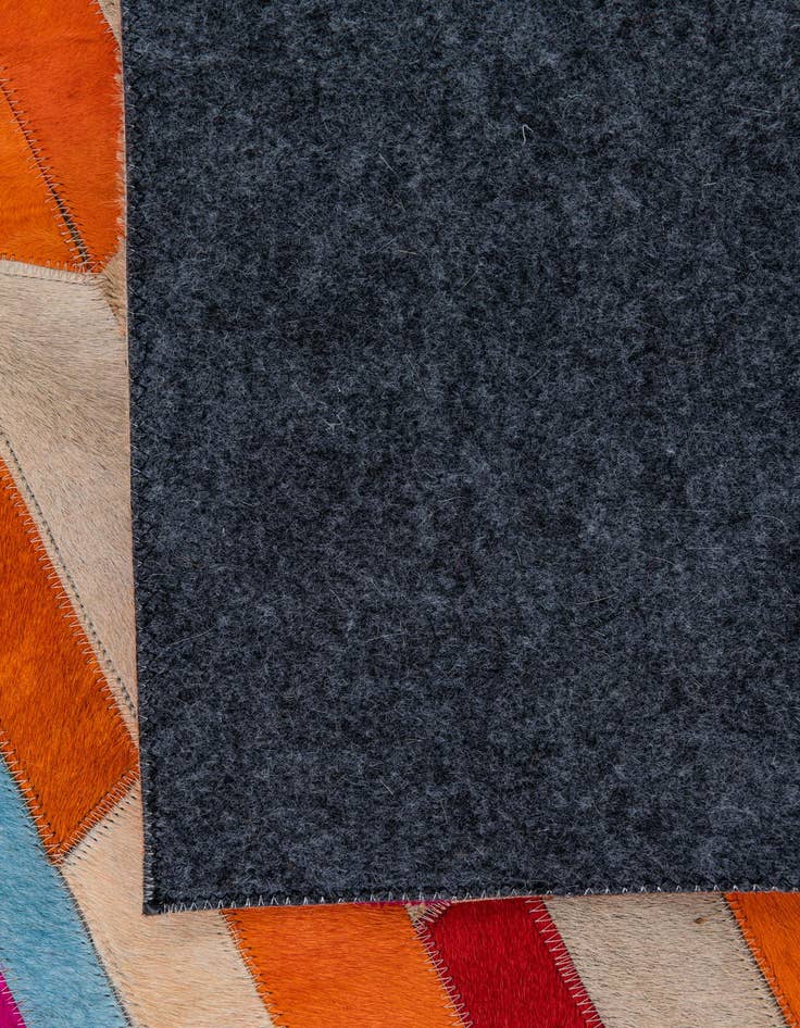 Detail image of  5' 1 x 8' Cowhide Leather Rug