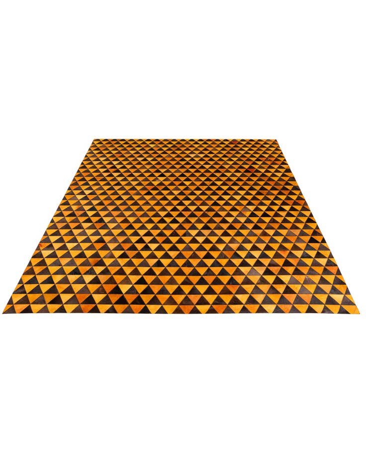 Detail image of  7' 11 x 10' 1 Cowhide Stocks Rug