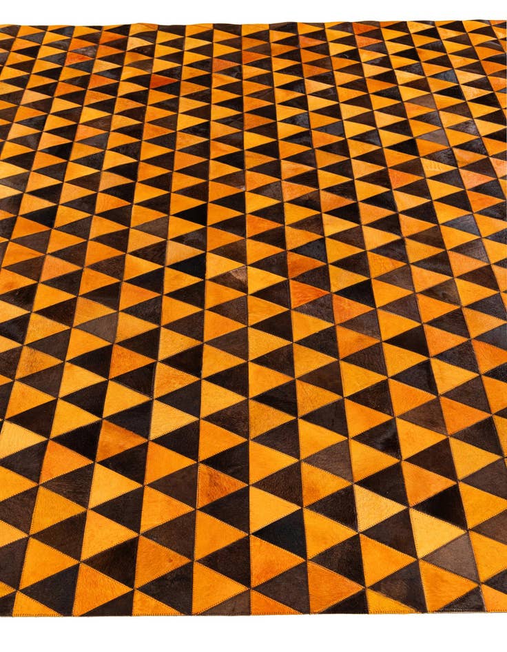 Detail image of  7' 11 x 10' 1 Cowhide Stocks Rug