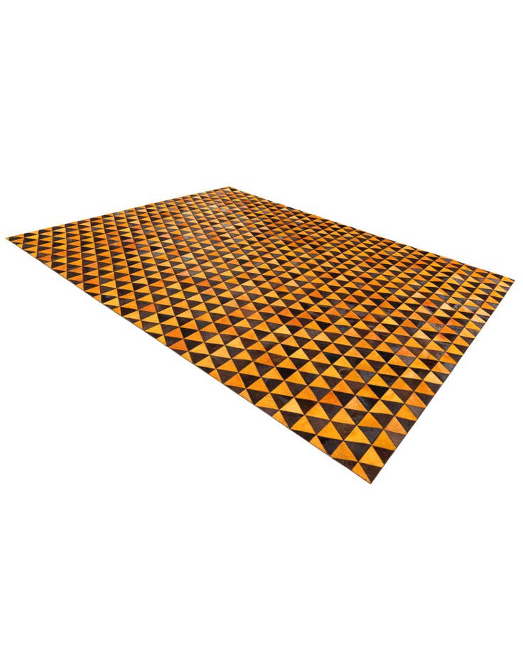 Detail image of  7' 11 x 10' 1 Cowhide Stocks Rug