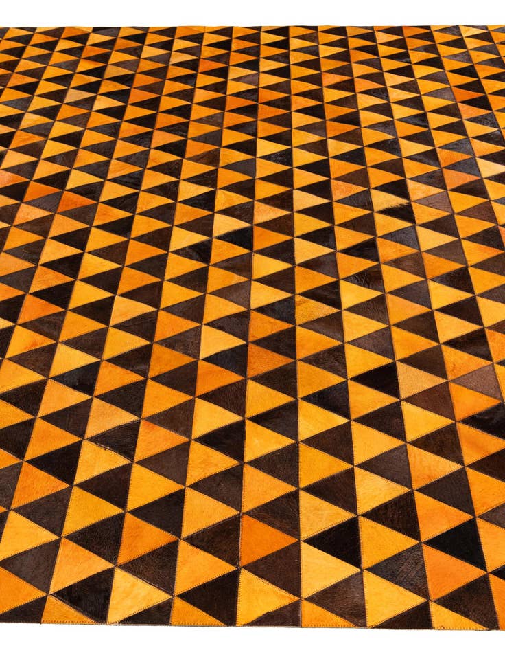 Detail image of  7' 11 x 10' 1 Cowhide Stocks Rug