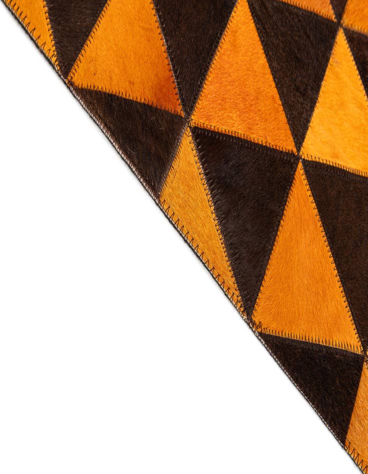 Detail image of  7' 11 x 10' 1 Cowhide Stocks Rug