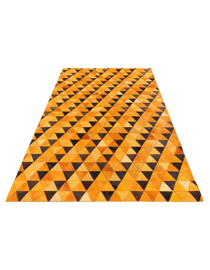 Detail image of  5' 1 x 7' 11 Cowhide Stocks Rug