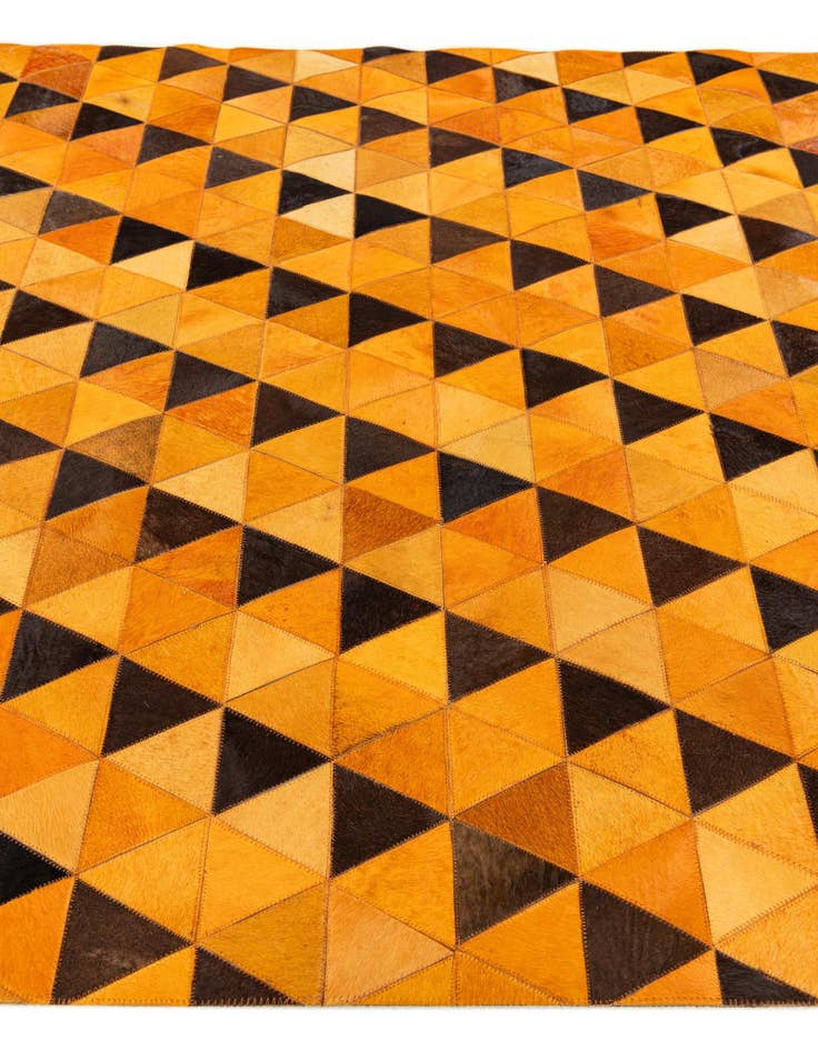 Detail image of  5' 1 x 7' 11 Cowhide Stocks Rug