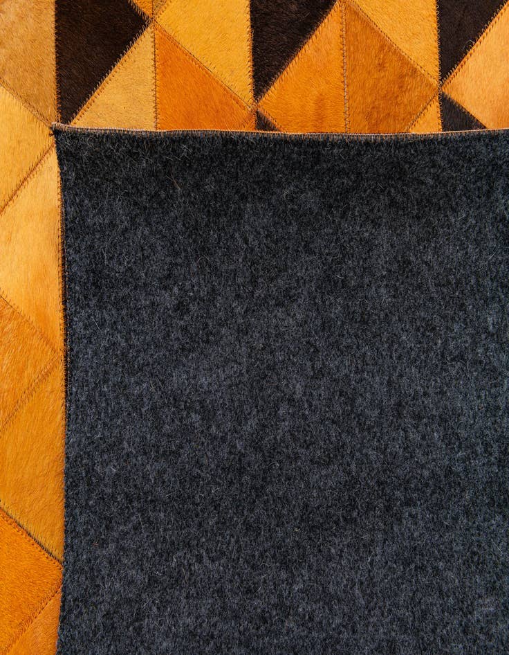 Detail image of  5' 1 x 7' 11 Cowhide Stocks Rug