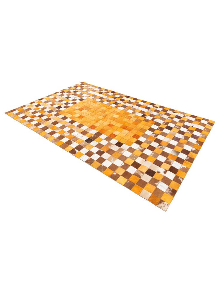 Detail image of  5' x 7' 11 Cowhide Stocks Rug