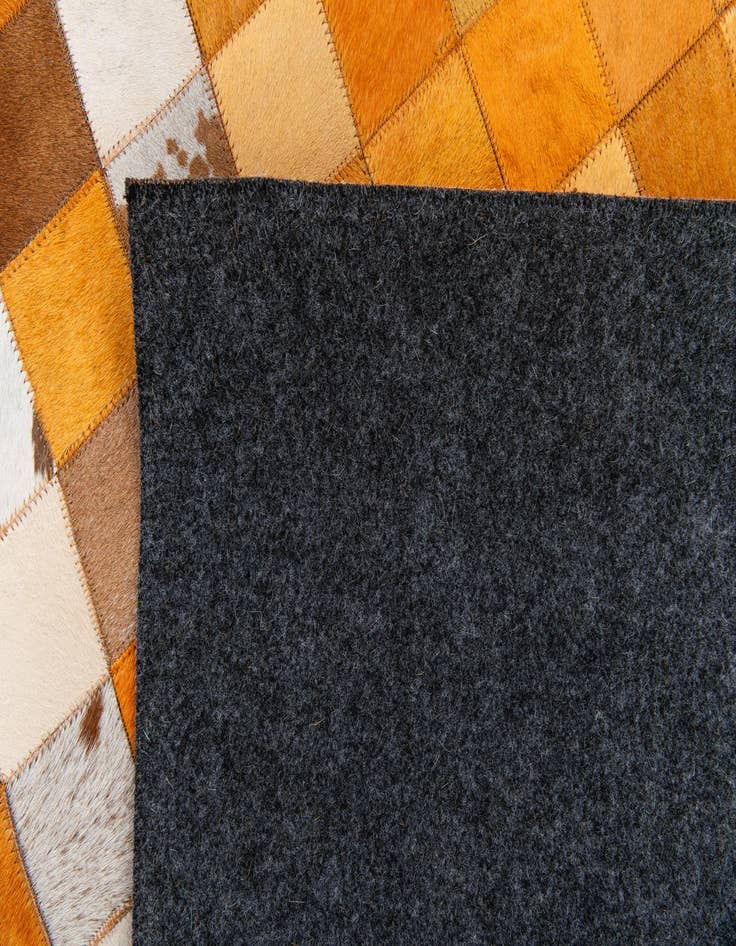 Detail image of  5' x 7' 11 Cowhide Stocks Rug