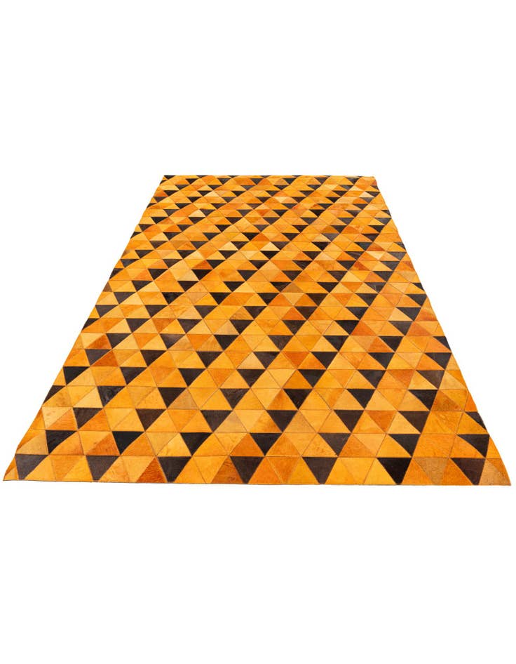 Detail image of  5' 1 x 8' Cowhide Stocks Rug