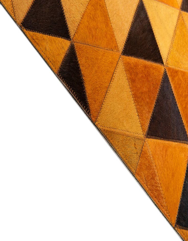 Detail image of  5' 1 x 8' Cowhide Stocks Rug