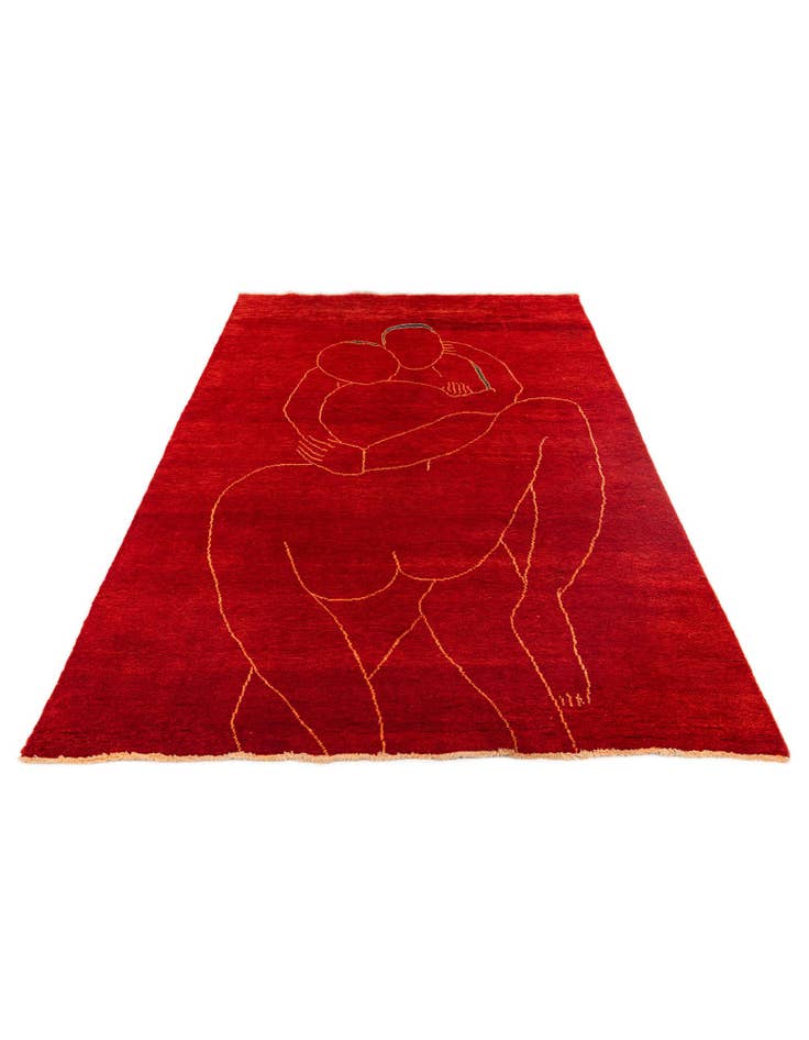 Detail image of  6' 8 x 9' 11  Hand Knotted Darya Wool Rug