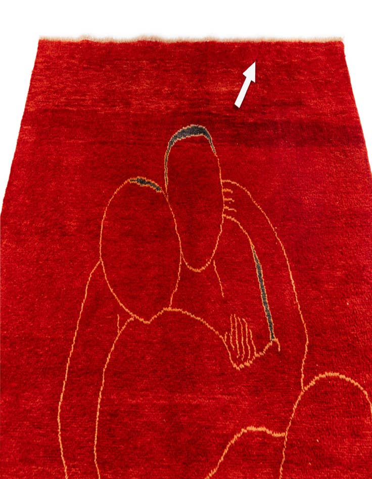Detail image of  6' 8 x 9' 11  Hand Knotted Darya Wool Rug