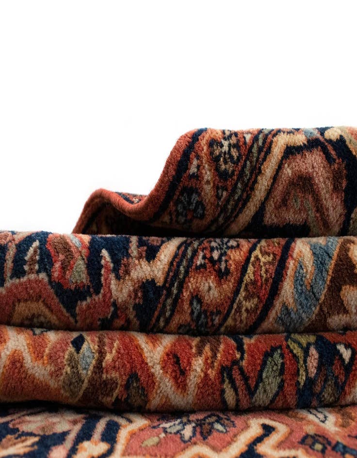 Detail image of  4' 3 x 6' 5  Hand Knotted Farahan Persian Rug