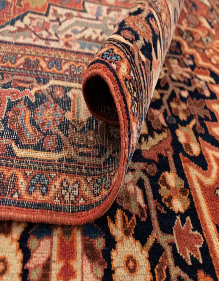 Detail image of  4' 3 x 6' 5  Hand Knotted Farahan Persian Rug