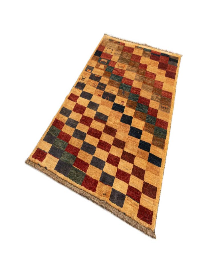 Detail image of  4' 1 x 6' 3 Gabbeh Wool Rug