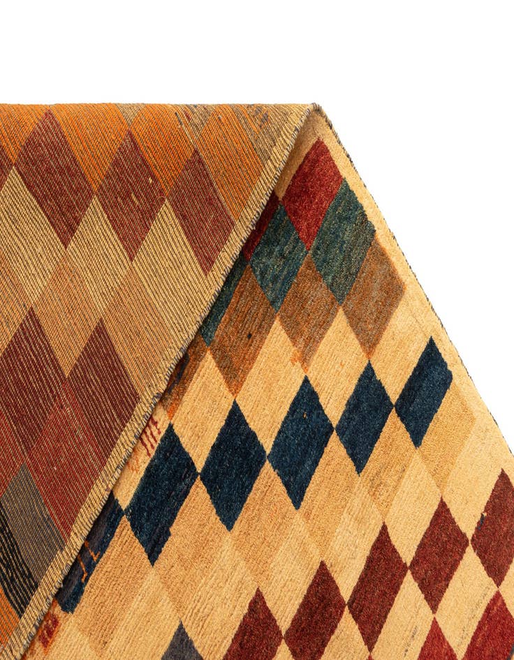 Detail image of  4' 1 x 6' 3 Gabbeh Wool Rug