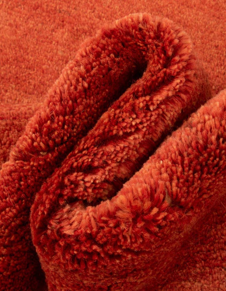 Detail image of  4' 2 x 6'  Hand Knotted Gabbeh Persian Wool Rug