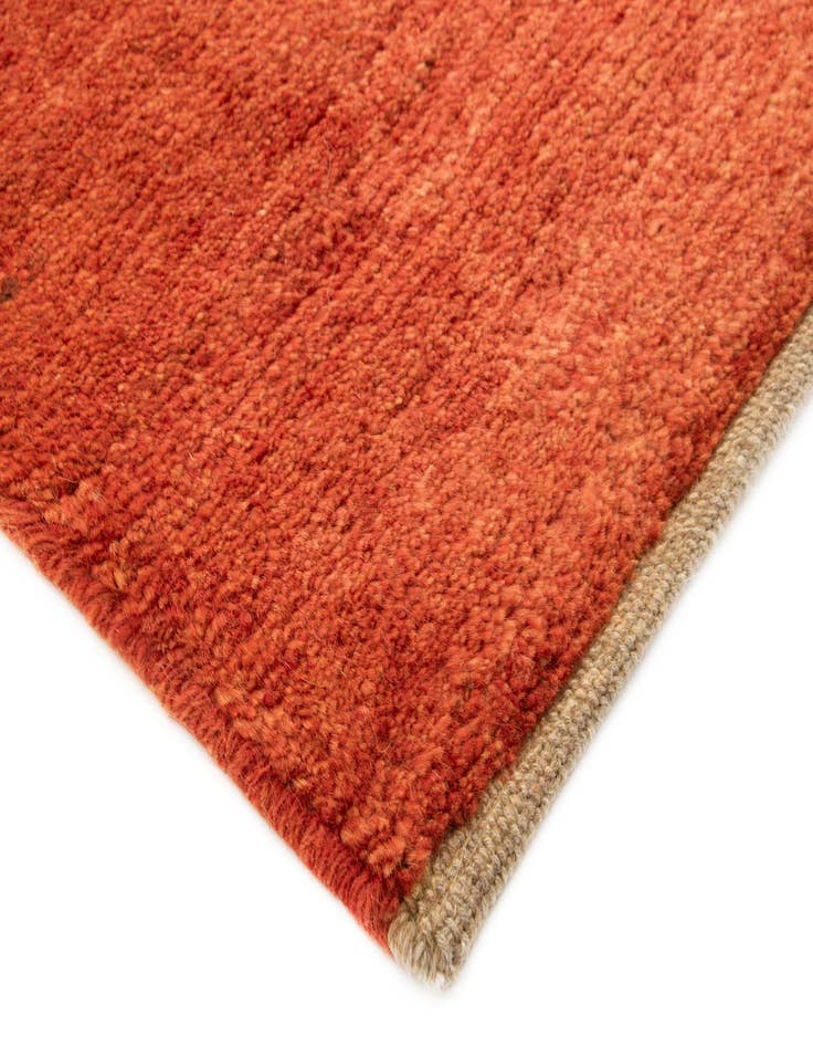 Detail image of  4' 2 x 6'  Hand Knotted Gabbeh Persian Wool Rug