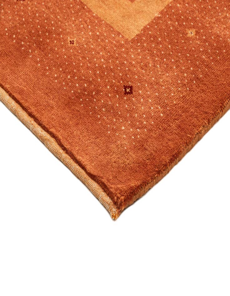 Detail image of  4' 8 x 6' 5  Hand Knotted Gabbeh Wool Rug