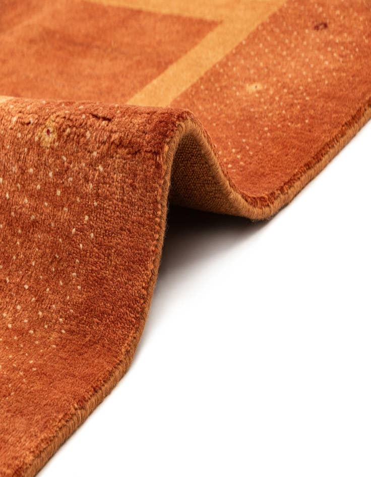 Detail image of  4' 8 x 6' 5  Hand Knotted Gabbeh Wool Rug