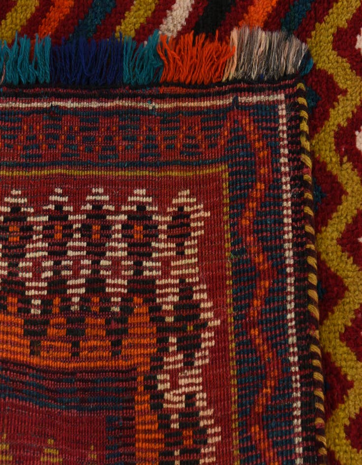 Detail image of  3' 9 x 6' 2  Hand Knotted Ghashghaei Persian Wool Rug