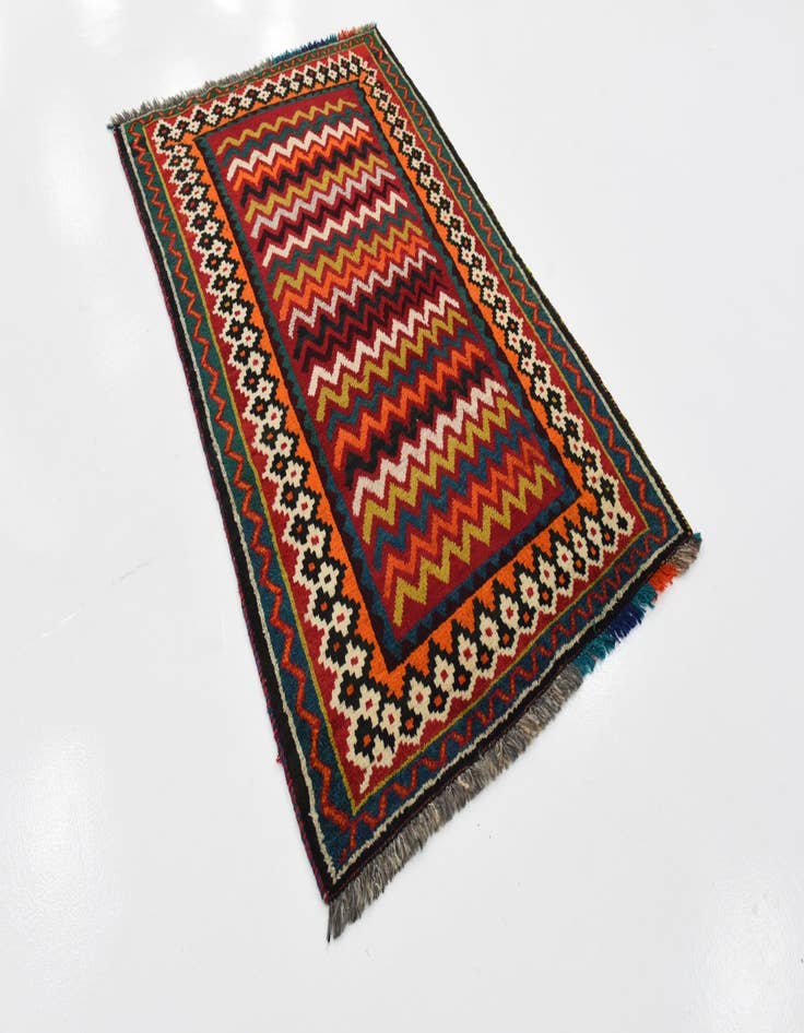 Detail image of  3' 9 x 6' 2  Hand Knotted Ghashghaei Persian Wool Rug