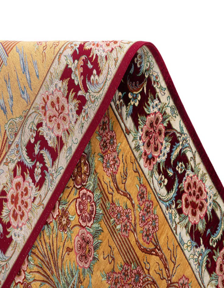 Detail image of  2' 7 x 3' 10 Ghom Silk Rug