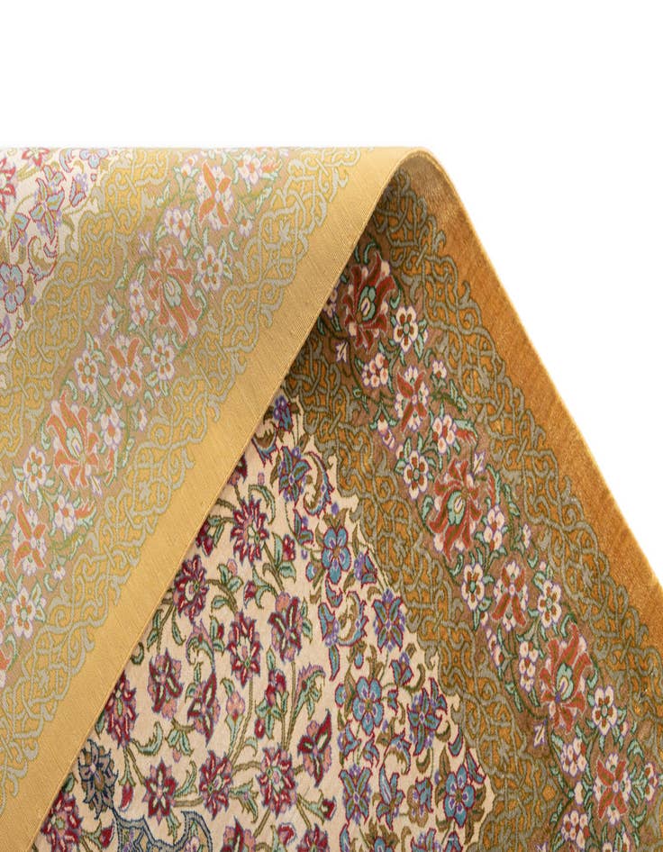 Detail image of  2' 7 x 4' Ghom Silk Rug