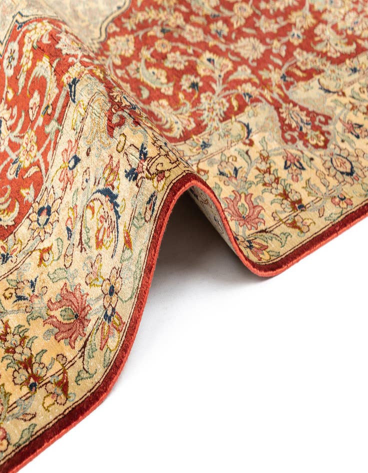 Detail image of  3' 3 x 5' Ghom Silk Rug