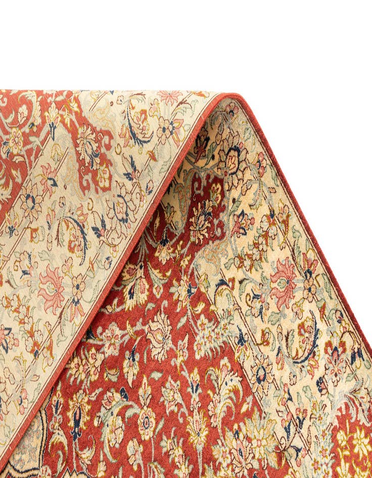 Detail image of  3' 3 x 5' Ghom Silk Rug