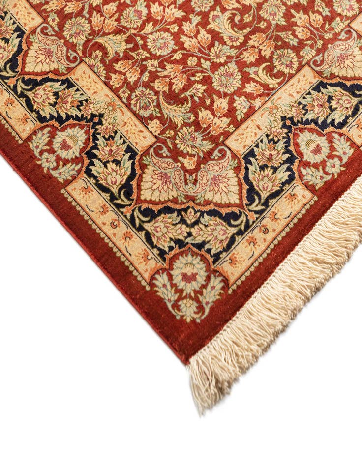 Detail image of  3' 3 x 5' Ghom Silk Rug