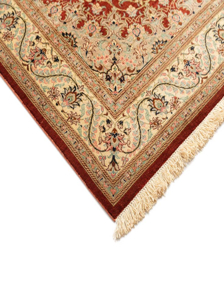 Detail image of  3' 3 x 4' 11 Ghom Silk Rug