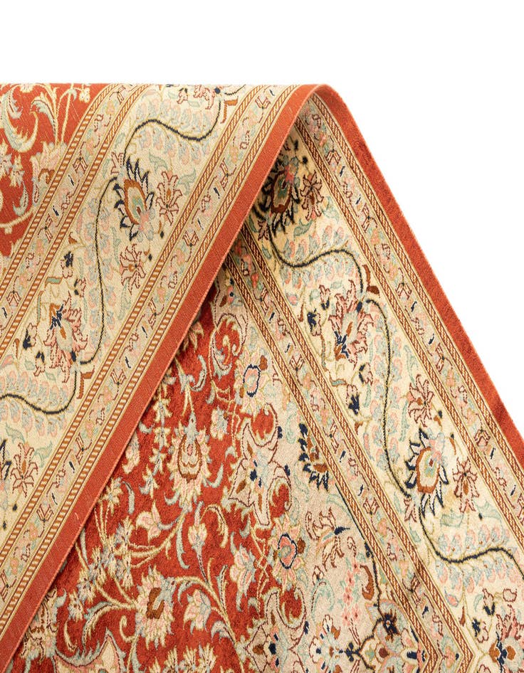 Detail image of  3' 3 x 4' 11 Ghom Silk Rug