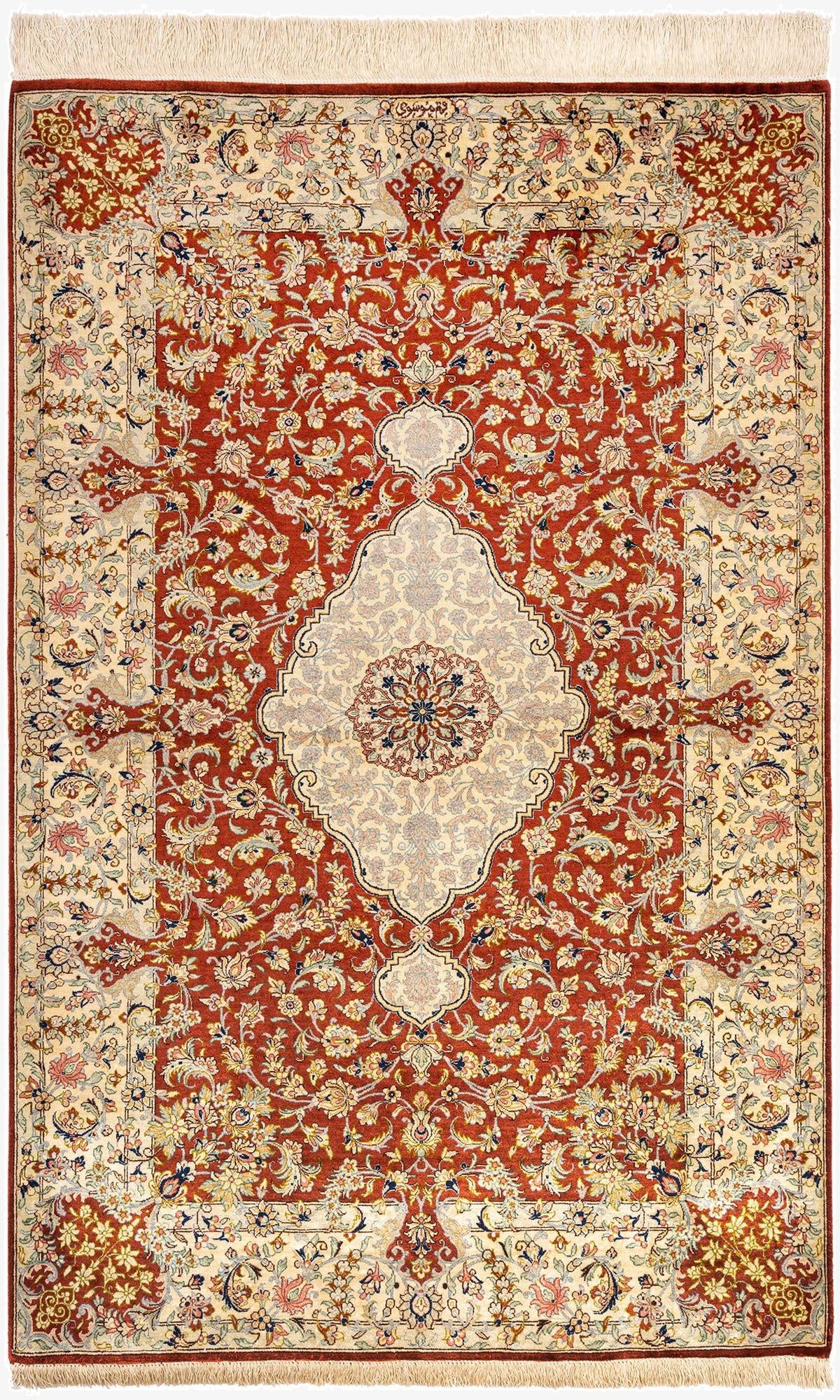  3' 3 x 5' Ghom Silk Rug