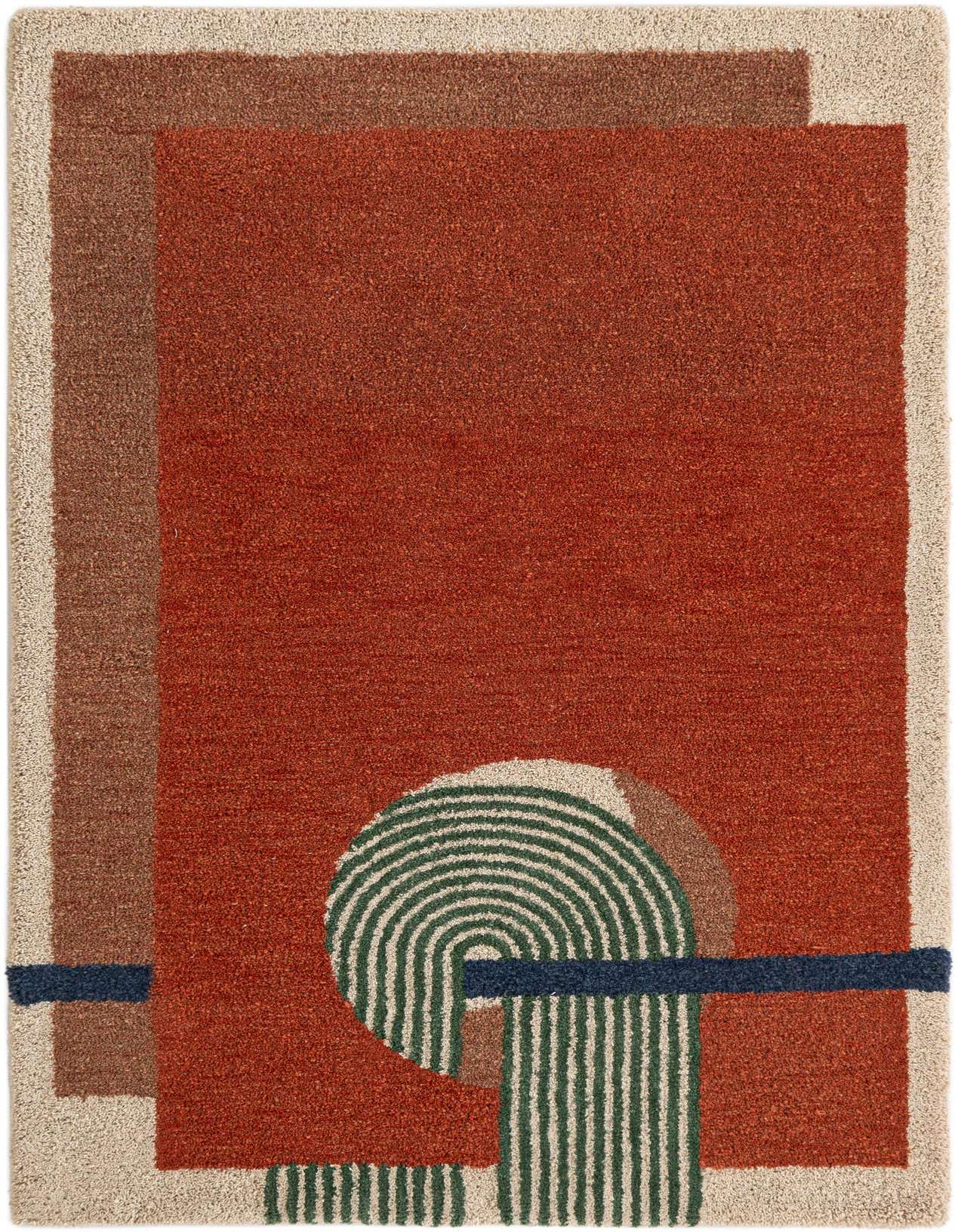 Primary image  6' 1 x 9' Handtufted Wool Rug