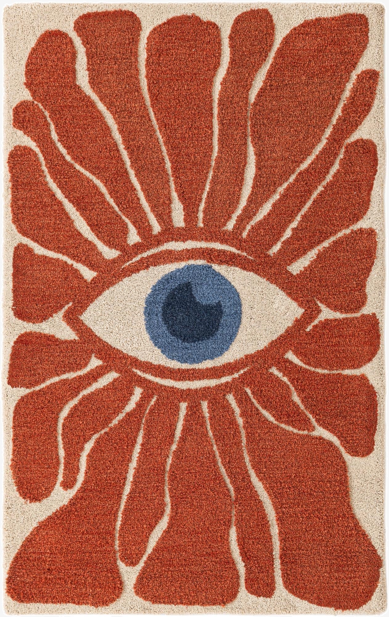  3' 3 x 5' 3 Handtufted Wool Rug