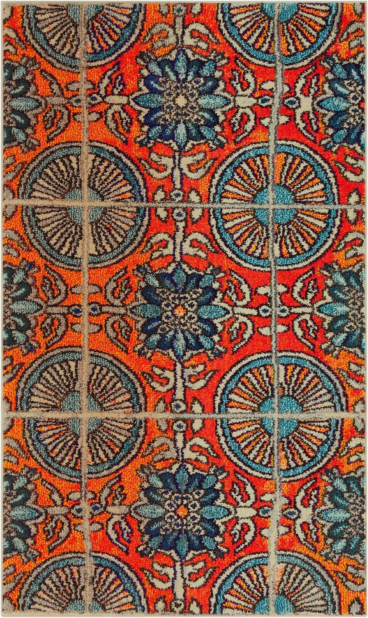  3' 3 x 5' 3  Washable Hyacinth Rug