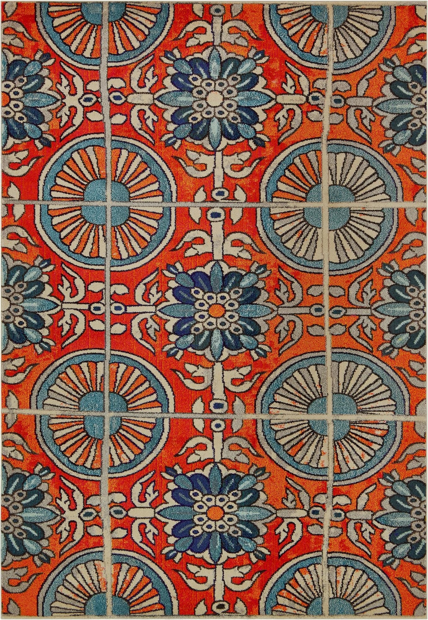  7' x 10'  Washable Hyacinth Rug