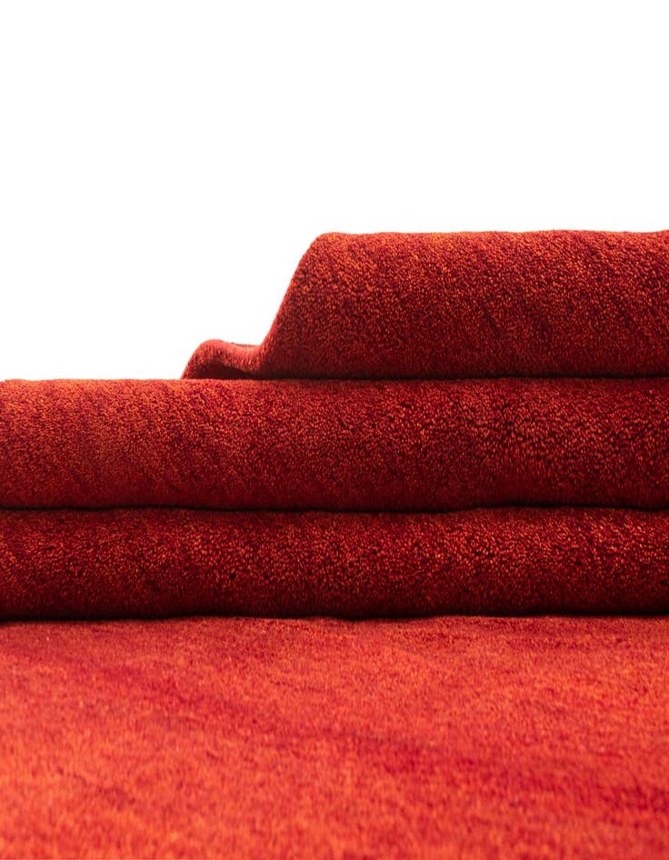 Detail image of  6' 7 x 9' 10  Hand Knotted Indo Gabbeh Wool Rug