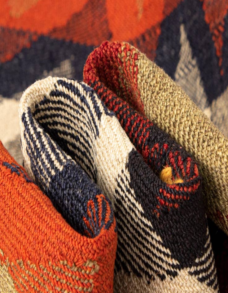 Detail image of  4' 3 x 6' 8 Jajim Wool Rug