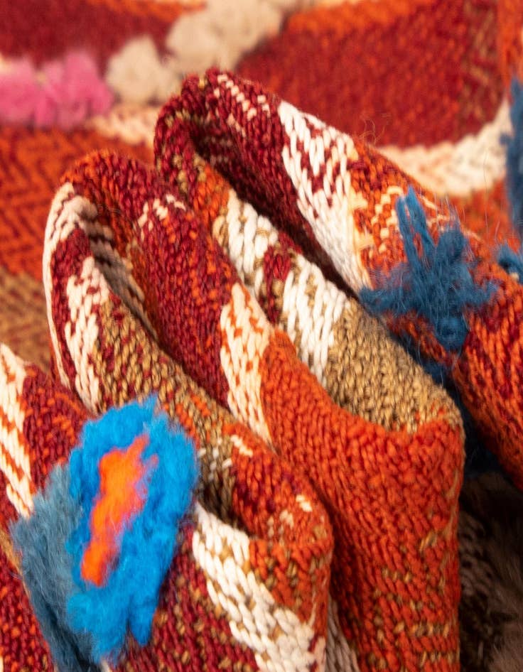 Detail image of  4' 7 x 6' 1 Jajim Wool Rug