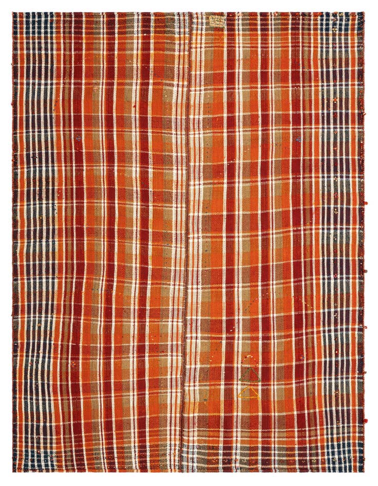 Detail image of  4' 7 x 6' 1 Jajim Wool Rug