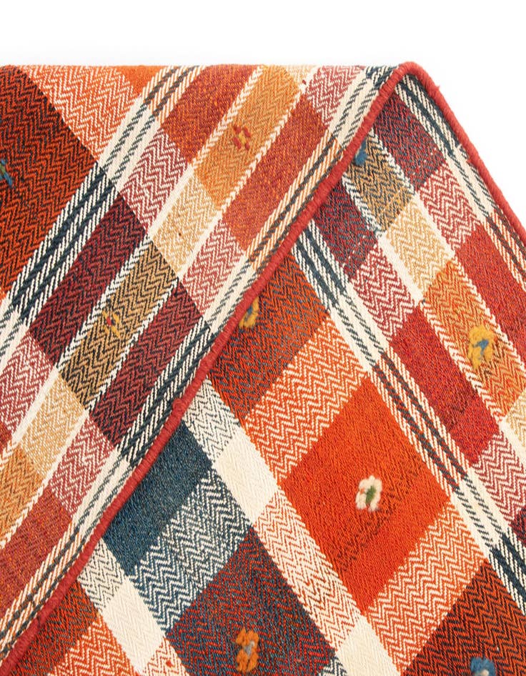 Detail image of  4' 8 x 6' 6 Jajim Wool Rug