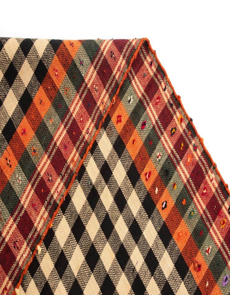 Detail image of  4' 11 x 7' Jajim Wool Rug