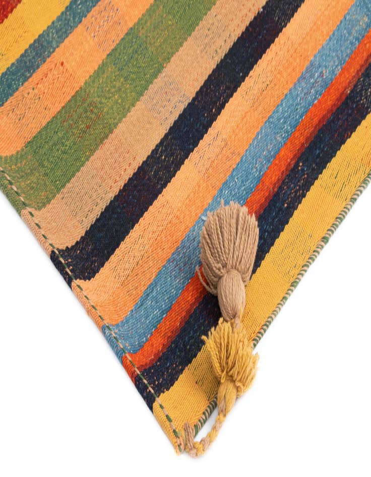 Detail image of  5' x 7' 4 Jajim Wool Rug